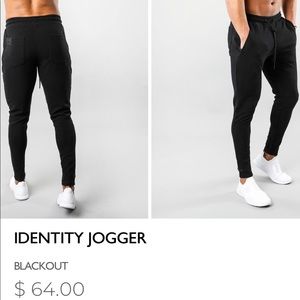 Alphalete identity joggers size M blackout